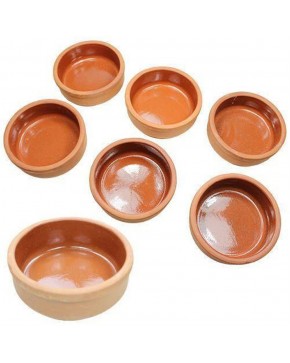 6 PCS EARTH POTTERY BOWLS