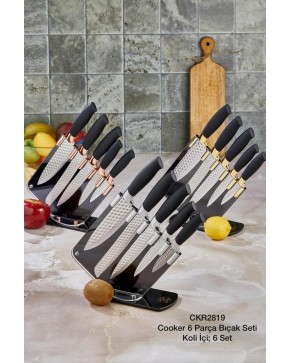 COOKER CKR-2819 6 PRÇ LÜX KNIFE SET