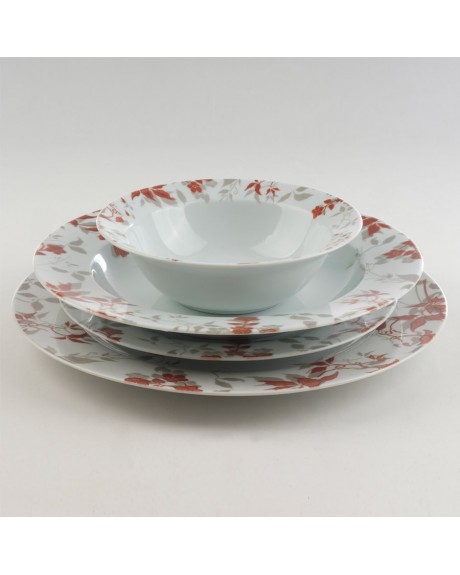 KÜTAHYA PORSELEN 24 PARÇA YASEMİN YEMEK SETİ