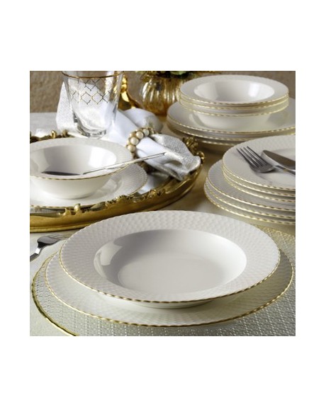 KÜTAHYA PORSELEN 24 PARÇA İRON YEMEK SETİ